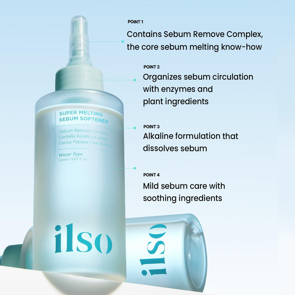 ilso Super Melting Sebum Softener packaging reflecting Korean skincare inspiration