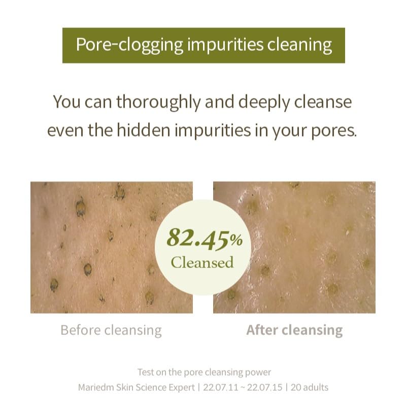 I'm from Mugwort Gel Cleanser clear gel visual highlighting mild low-pH formula.