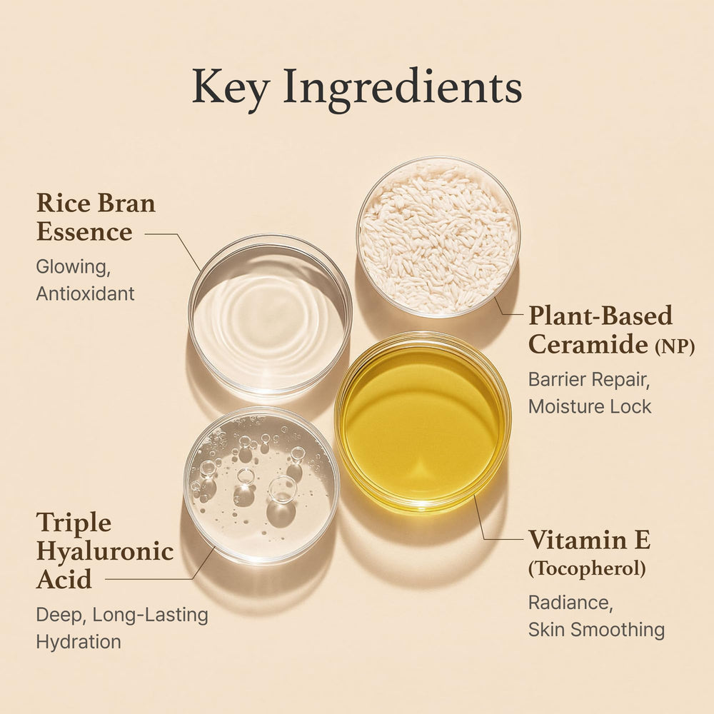I'm From Rice Cream daily-use routine for a natural glow