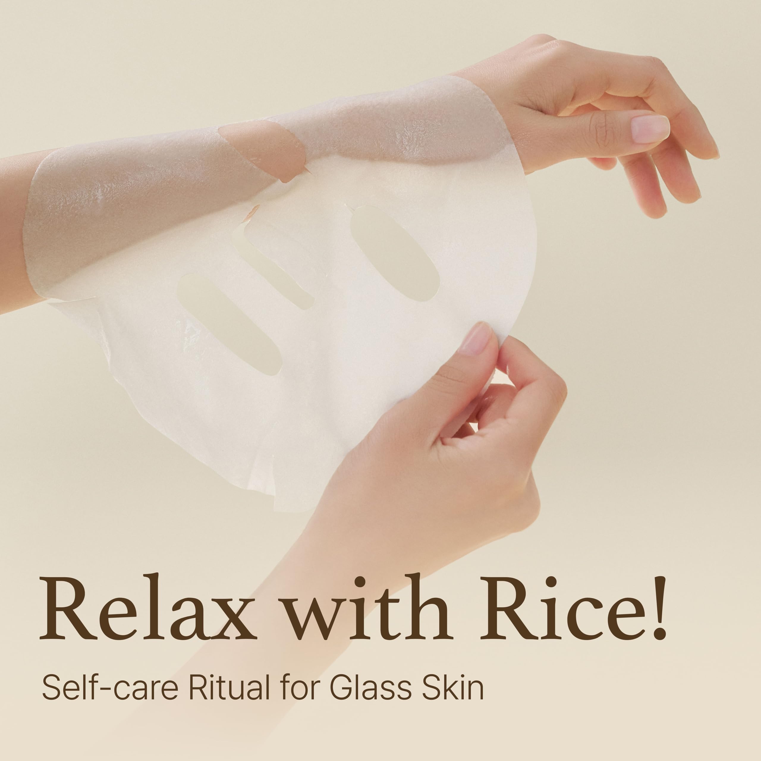 I'm from Rice Sheet Mask hypoallergenic label indicates gentle formula