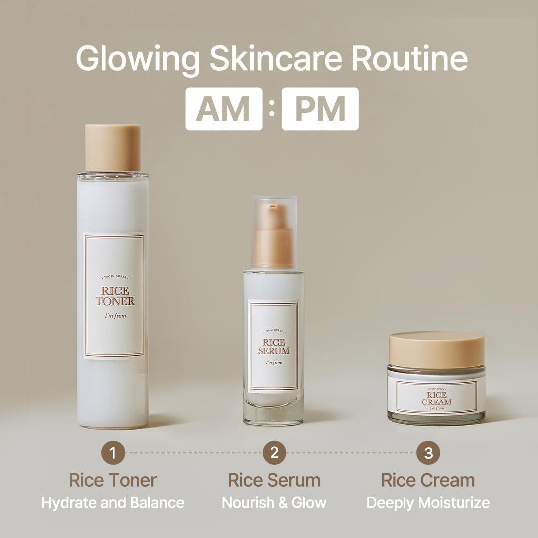 I'm from Rice Toner glass-skin potential with balanced oil and water for a healthy glow.
