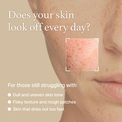 I'm from Rice Toner glass skin visual emphasizes radiant look after use.