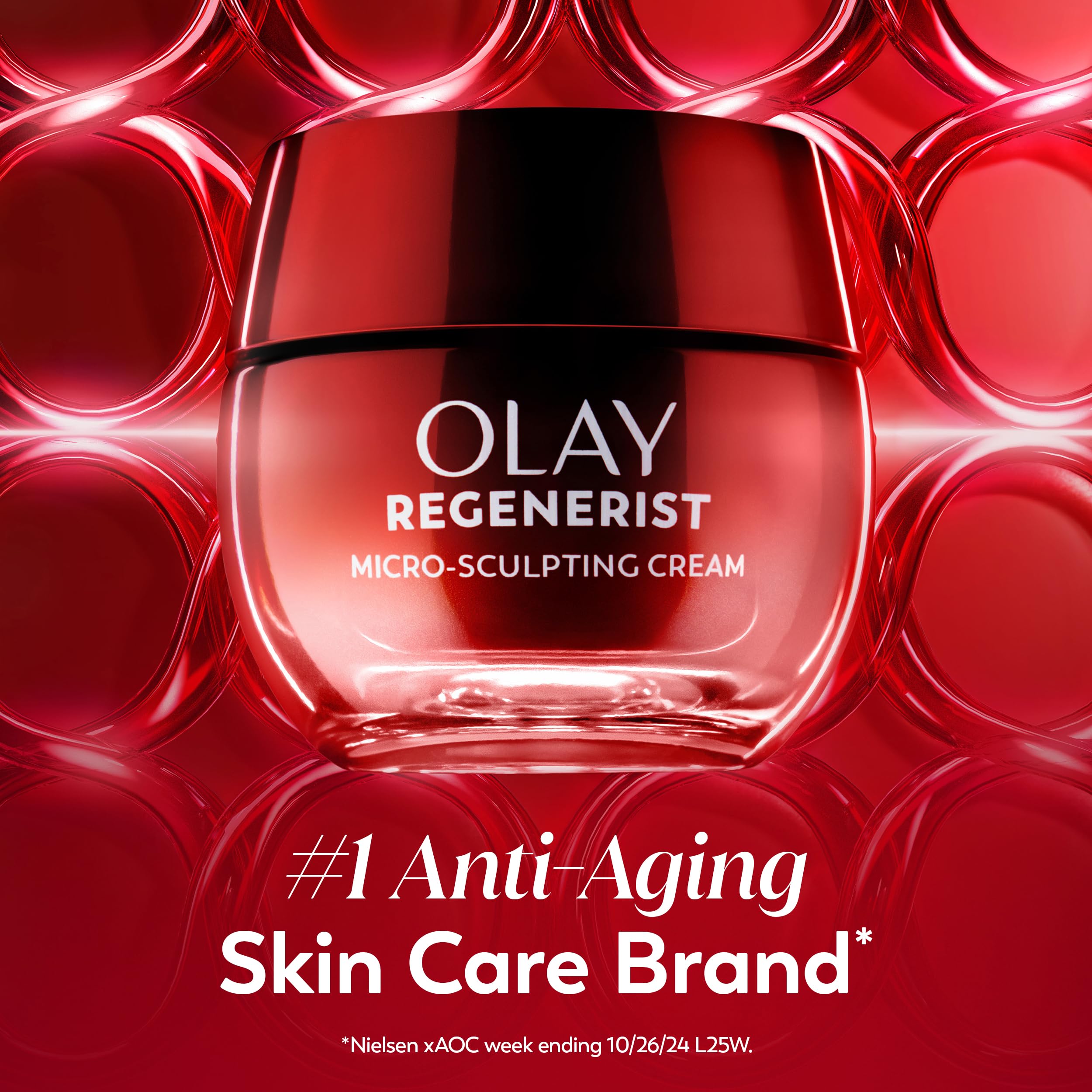 Olay Regenerist Micro-Sculpting Cream Fragrance-Free 1.7 oz — Anti-Aging Hydrating Firming Face Moisturizer