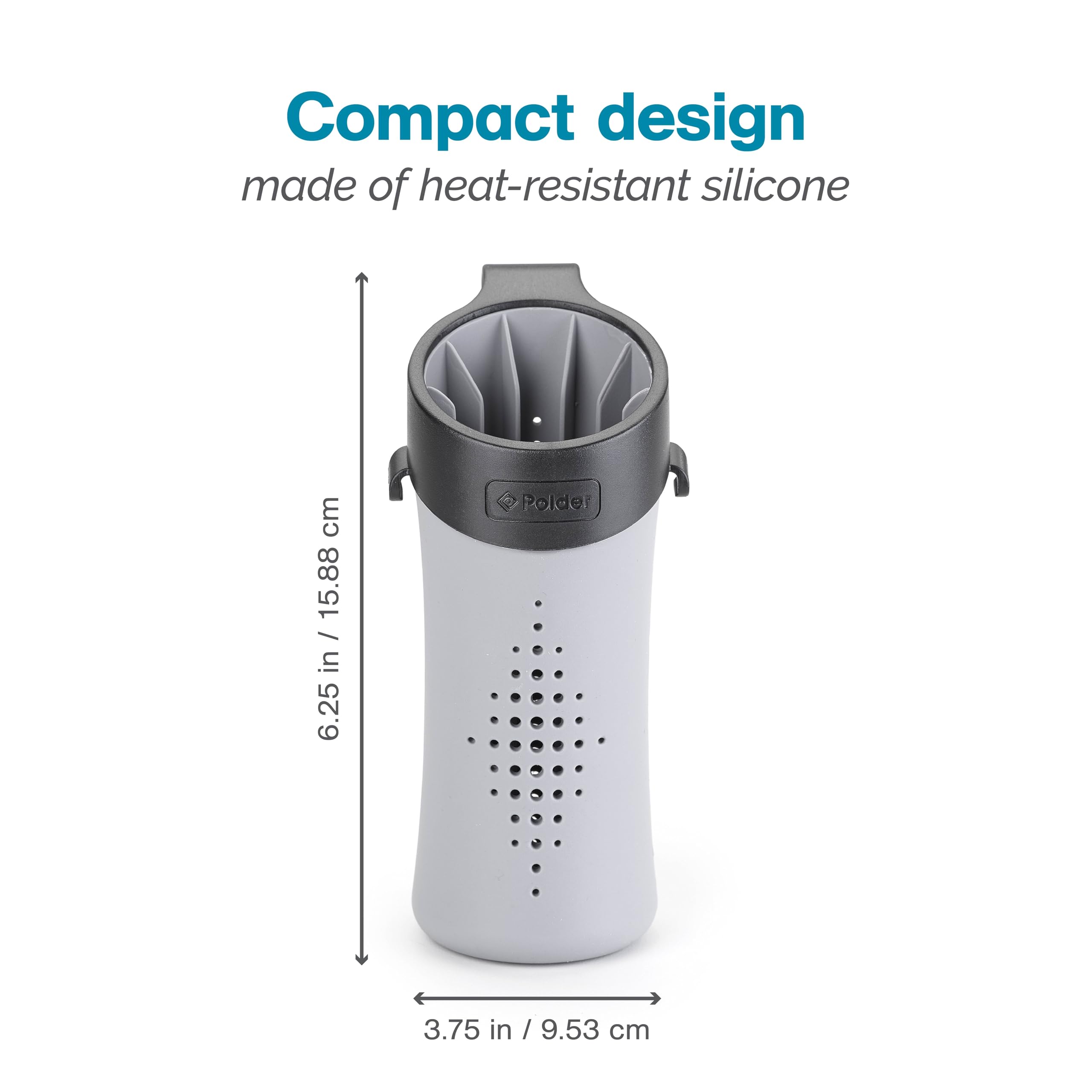 Polder BTH-7030-94 Hot Sleeve Caddy for Curling & Flat Irons – Safe, Compact