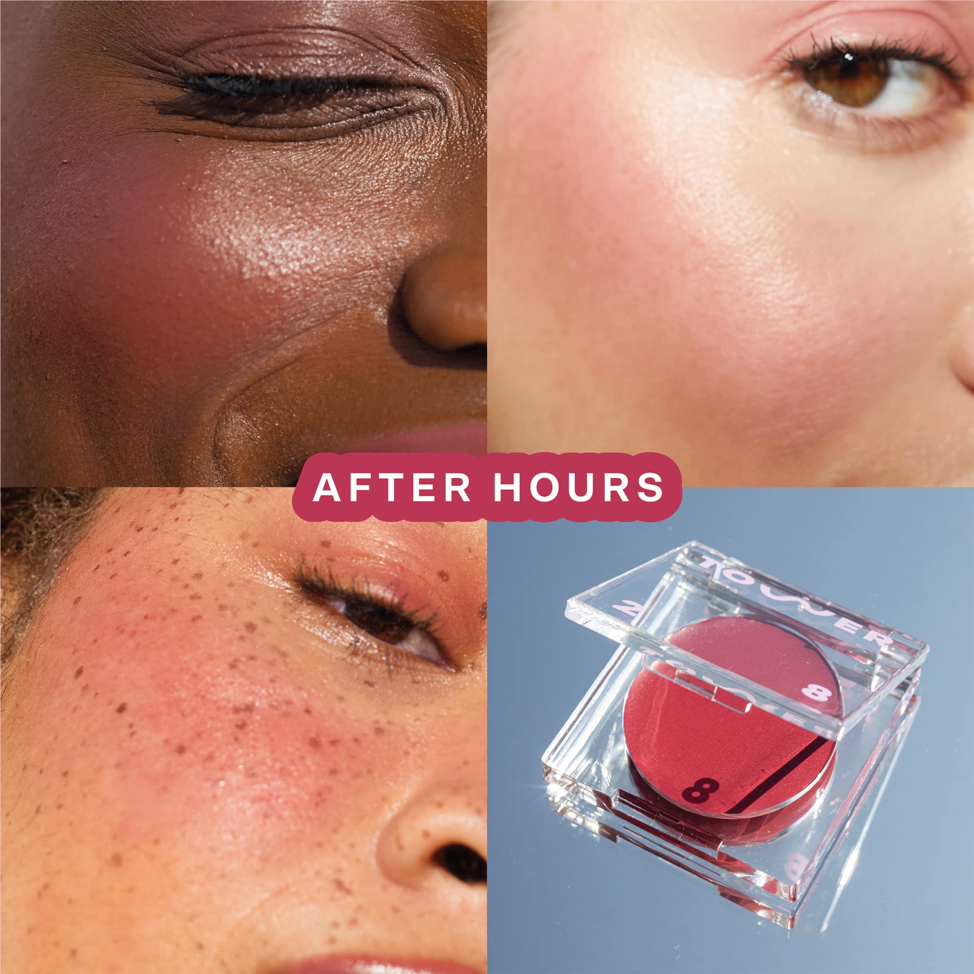 Tower 28 BeachPlease Cream Blush Berry Blush – Lip & Cheek Tint for Sensitive Skin (After Hours, Luminous Finish)