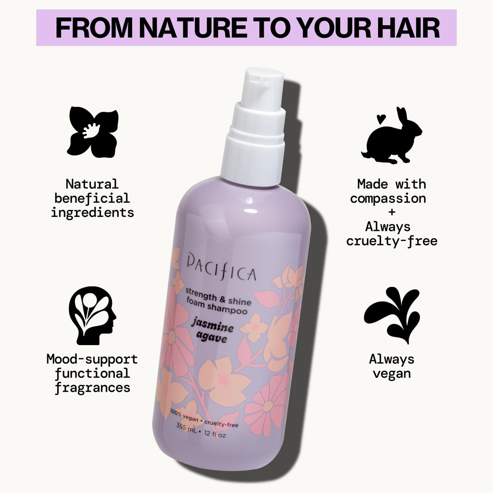 Pacifica sacha inchi oil drop highlights omega-rich nourishment for strength.