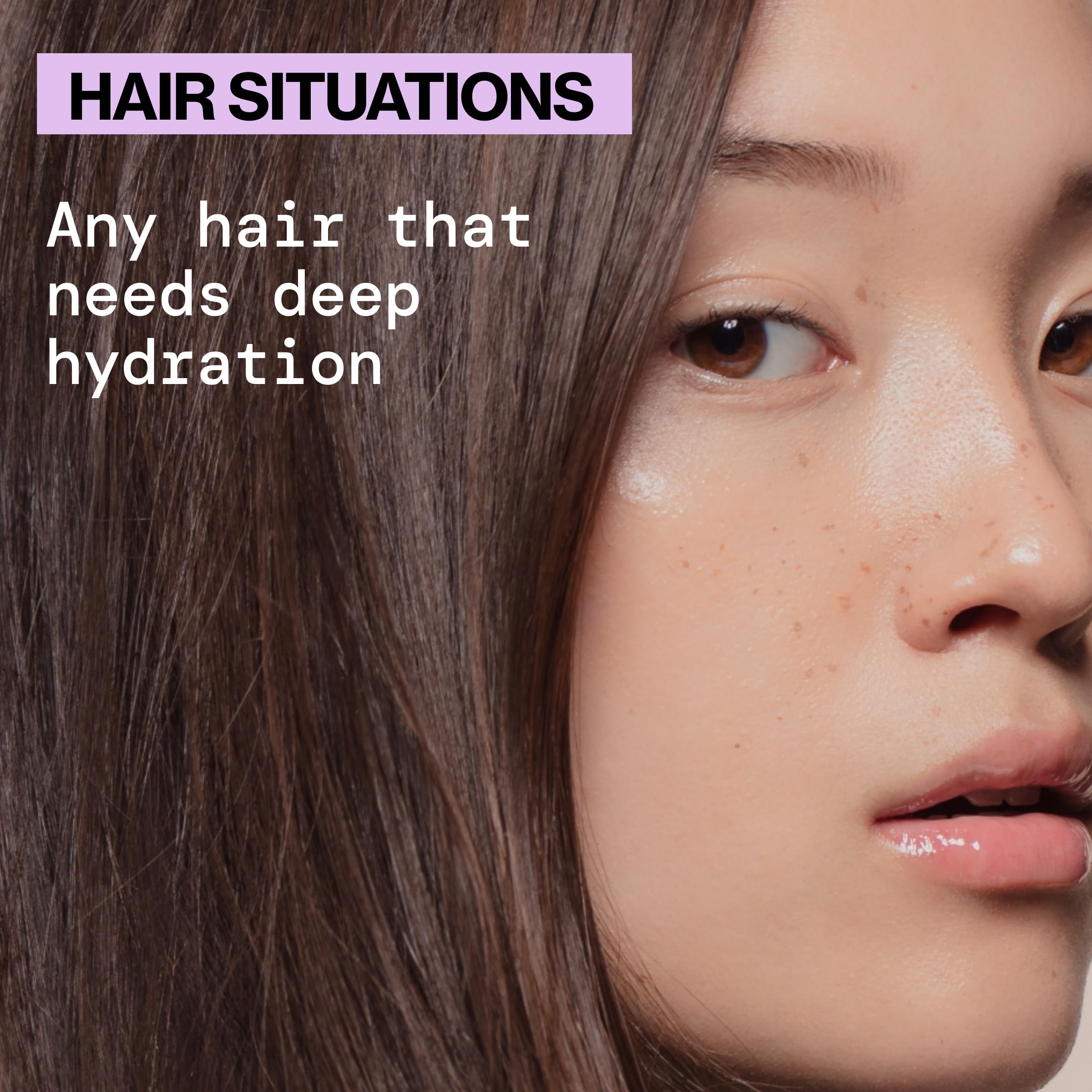 Pacifica hair strands before and after showing repair and added shine.