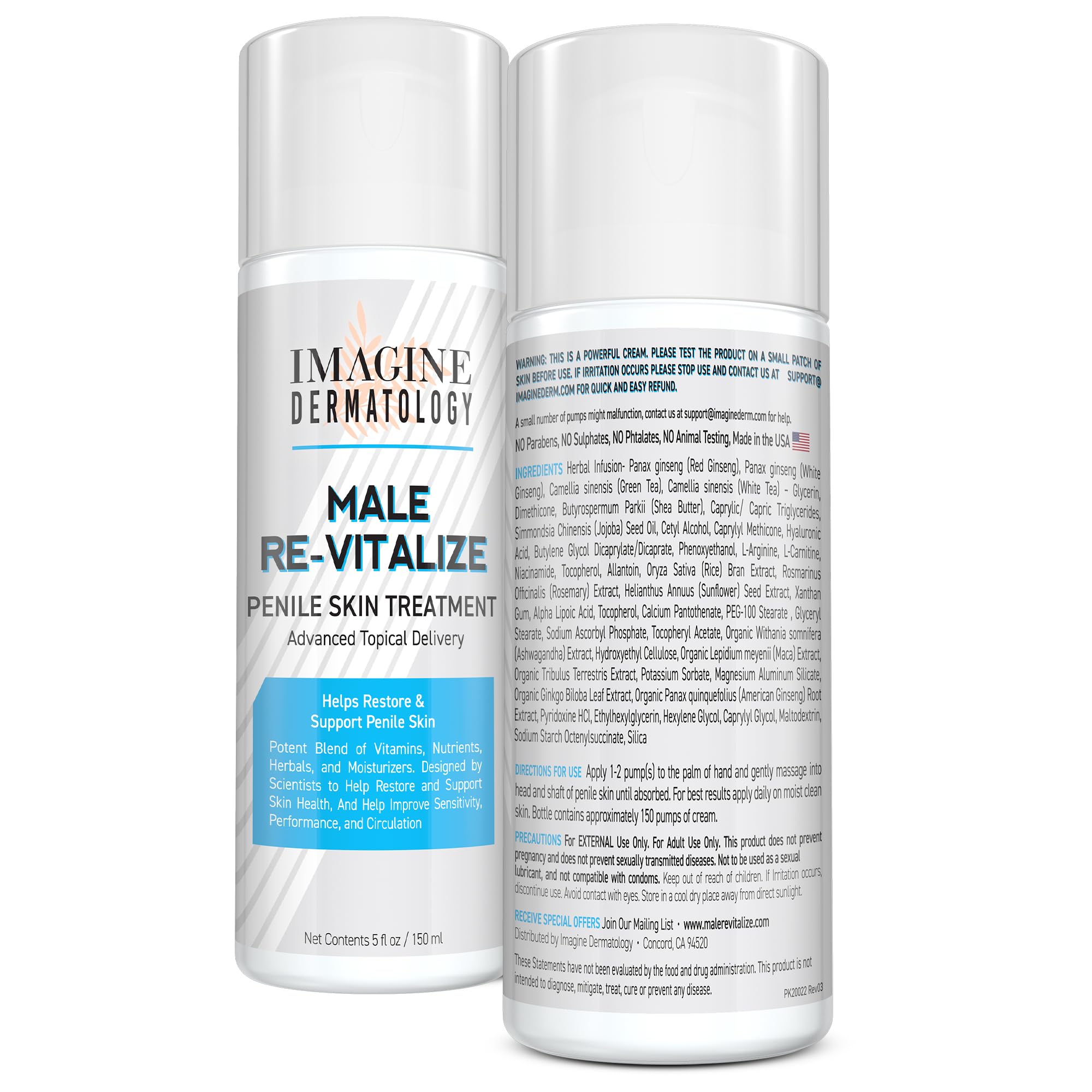 Imagine Dermatology penile skin relief application demonstrates easy, non-greasy absorption