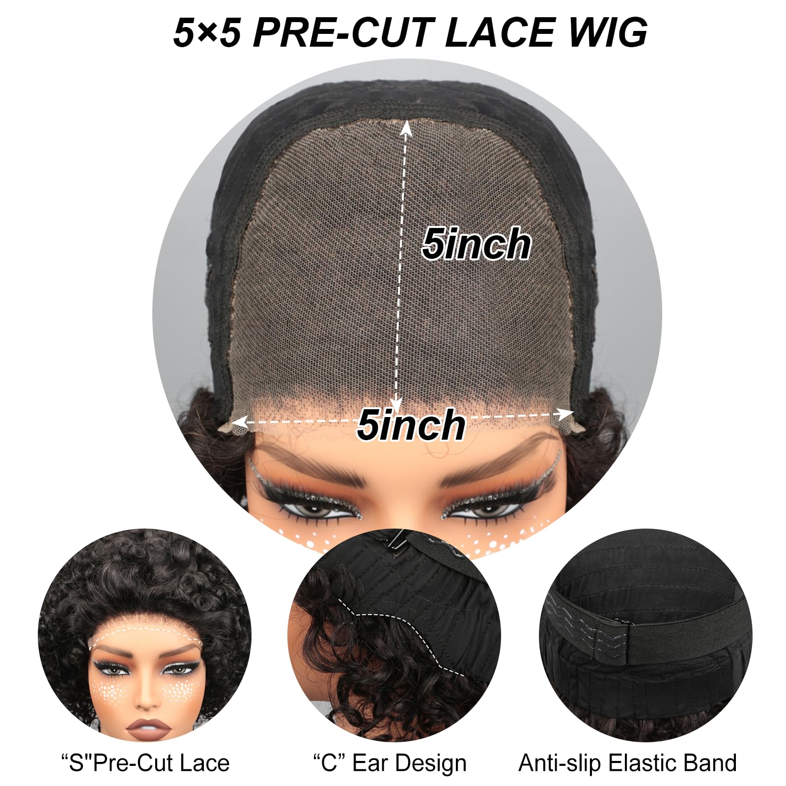 IMANI HAIR glueless cap 3D breathable for all-day comfort