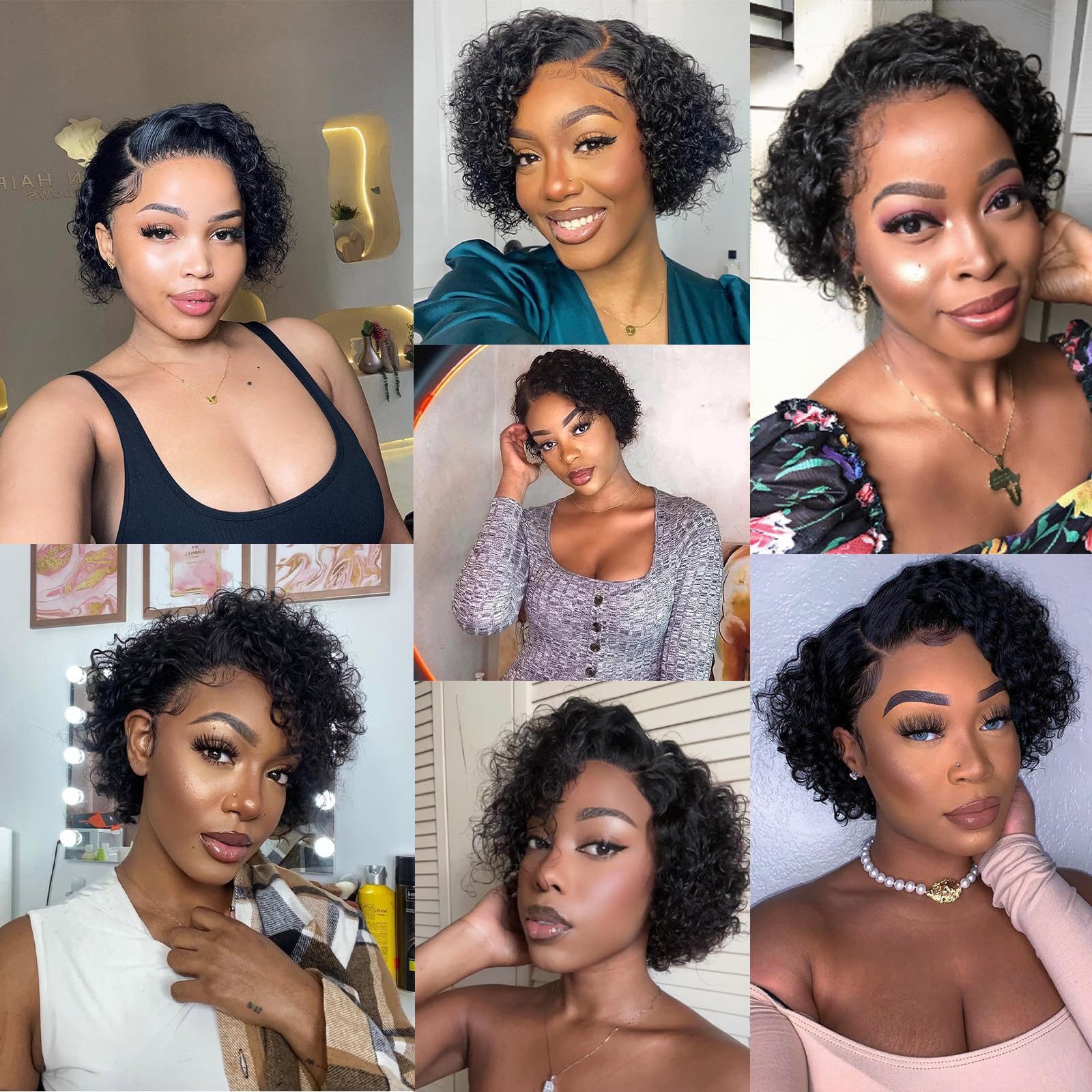 IMANI HAIR wedding-ready pixie wig for special occasions