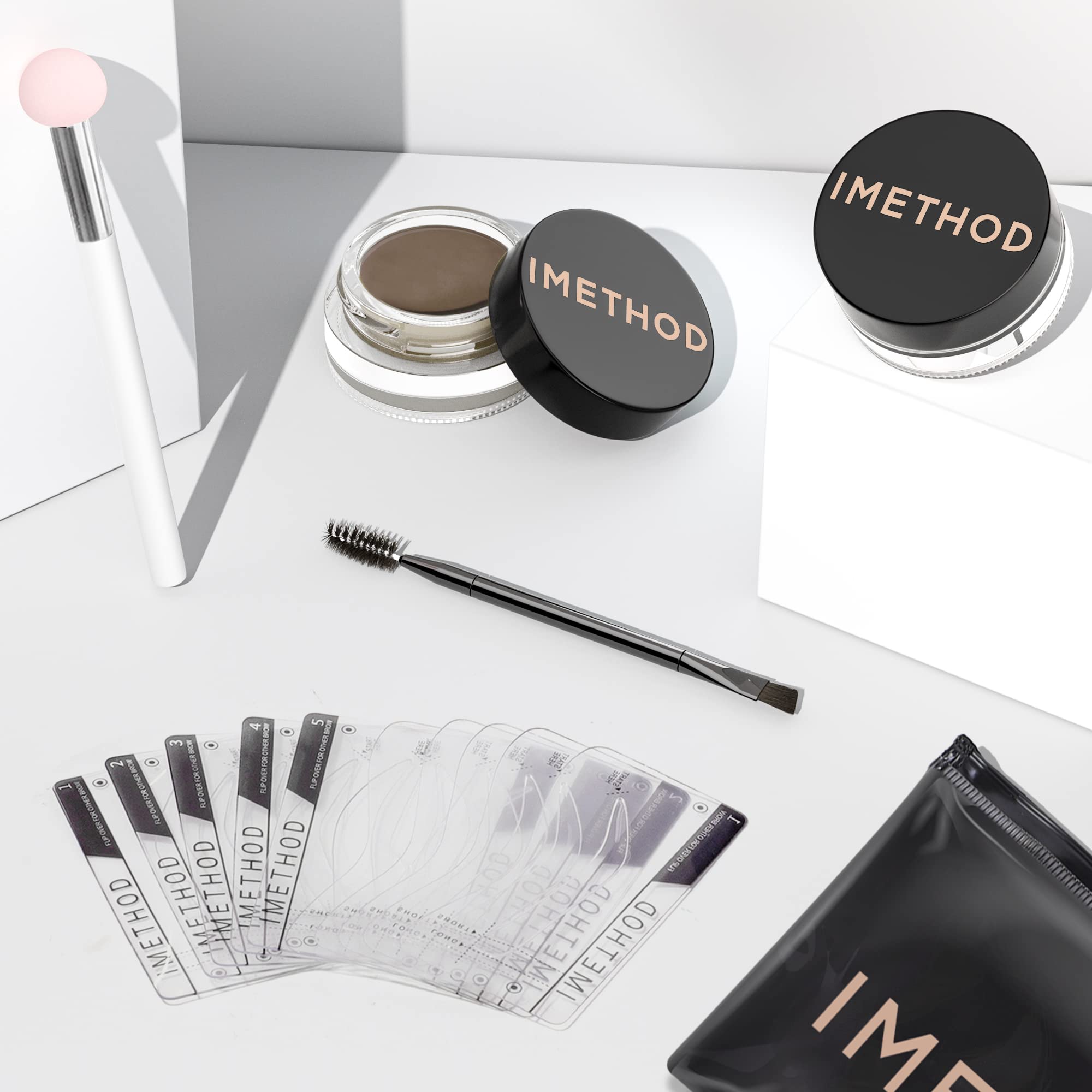 iMethod brow trio kit in use for fast full brows
