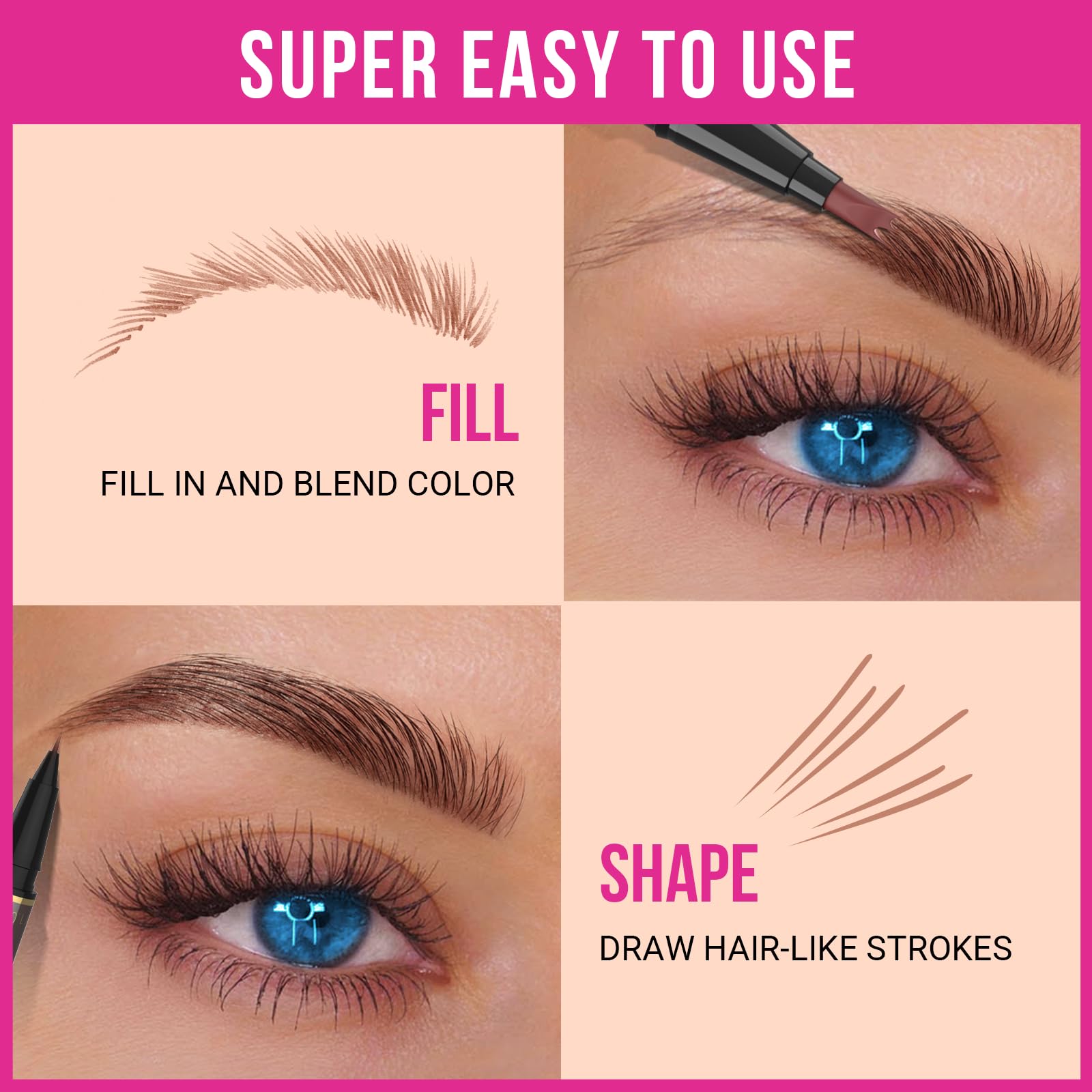 iMethod compact brow pencil fits in a purse for on-the-go touch-ups