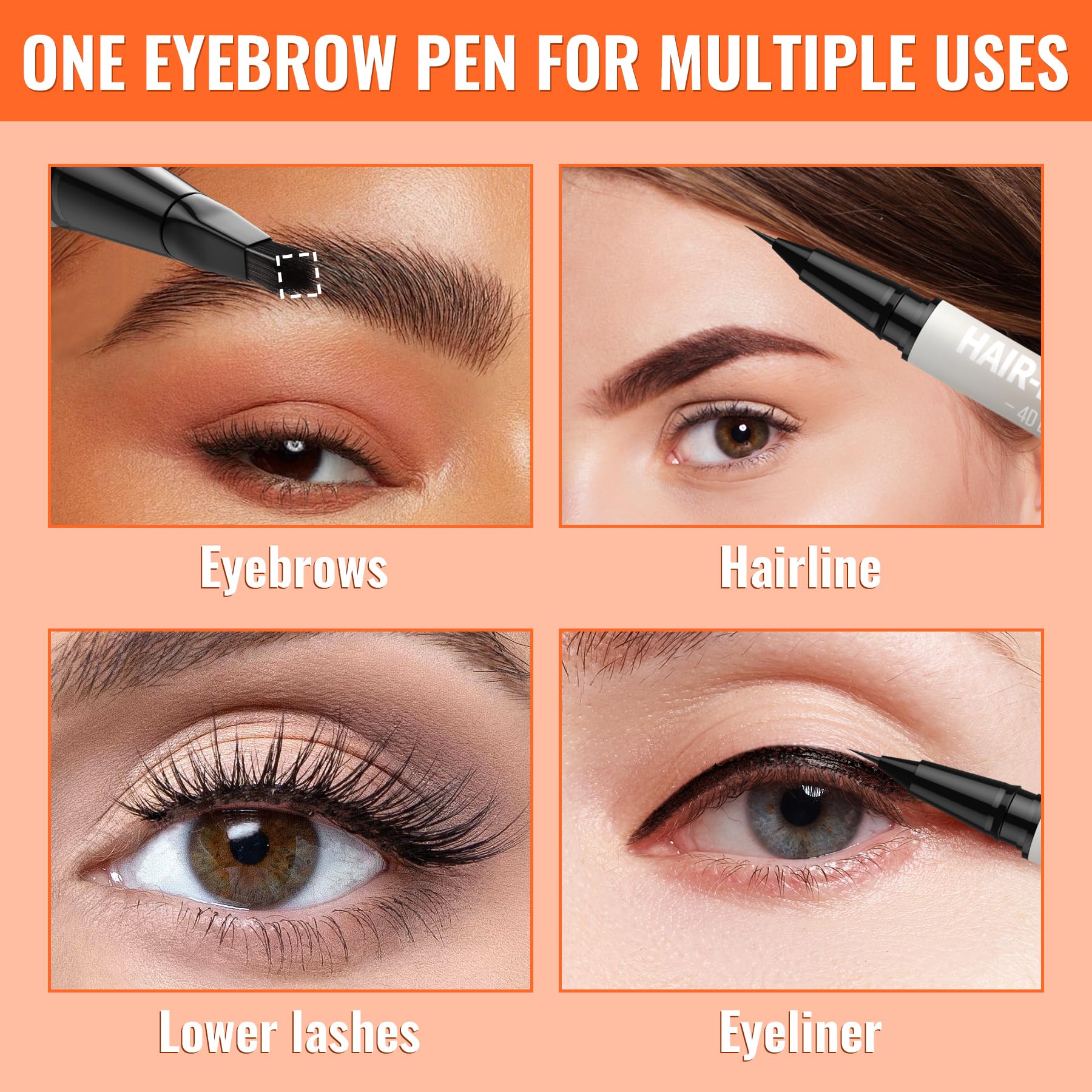 iMethod Eyebrow Pen 4D microblading tip creates fine, realistic brow texture