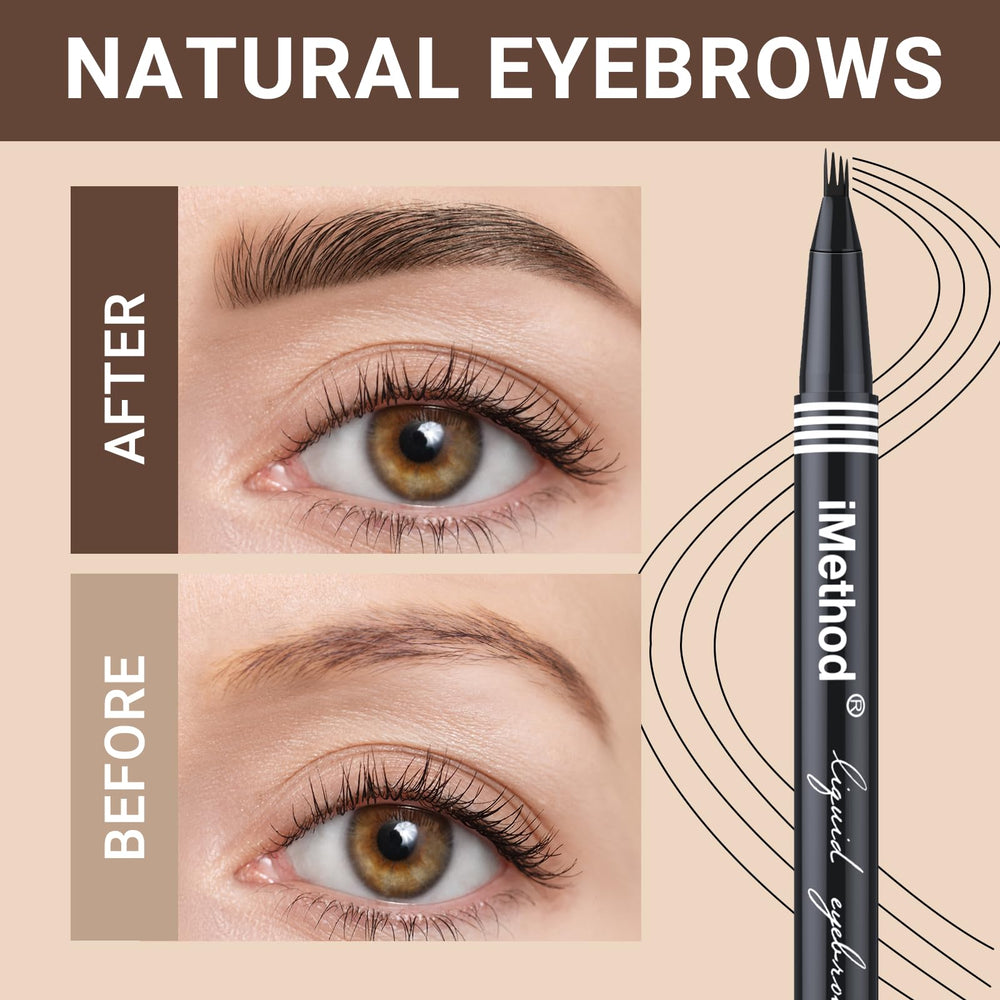 iMethod eyebrow pen apply stroke shows ultra-fine lines mimicking real brows