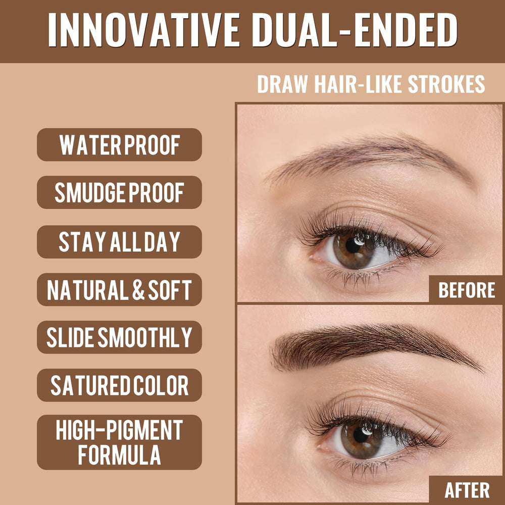 iMethod Eyebrow Pen cap and brush close-up for hygiene and jiggle-free use
