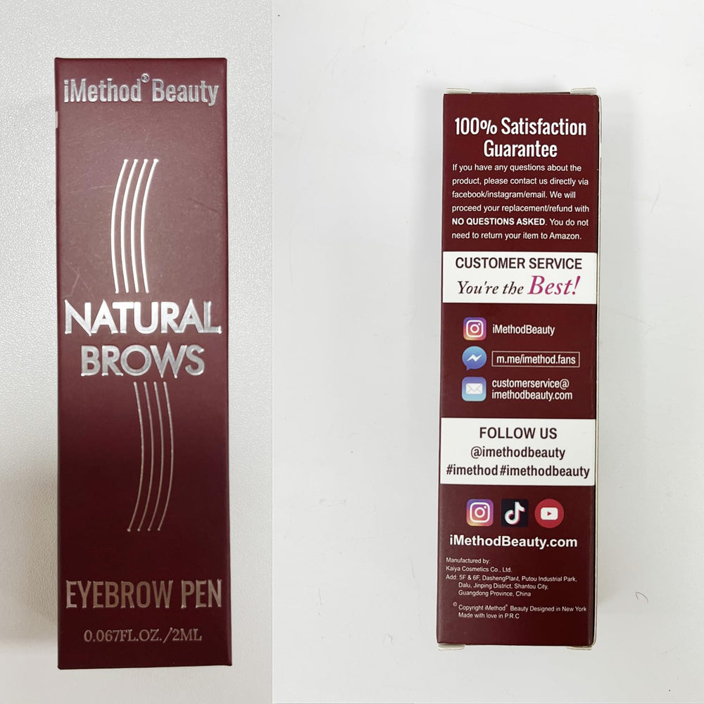iMethod Eyebrow Pen cap-on shot highlighting secure storage when not in use.