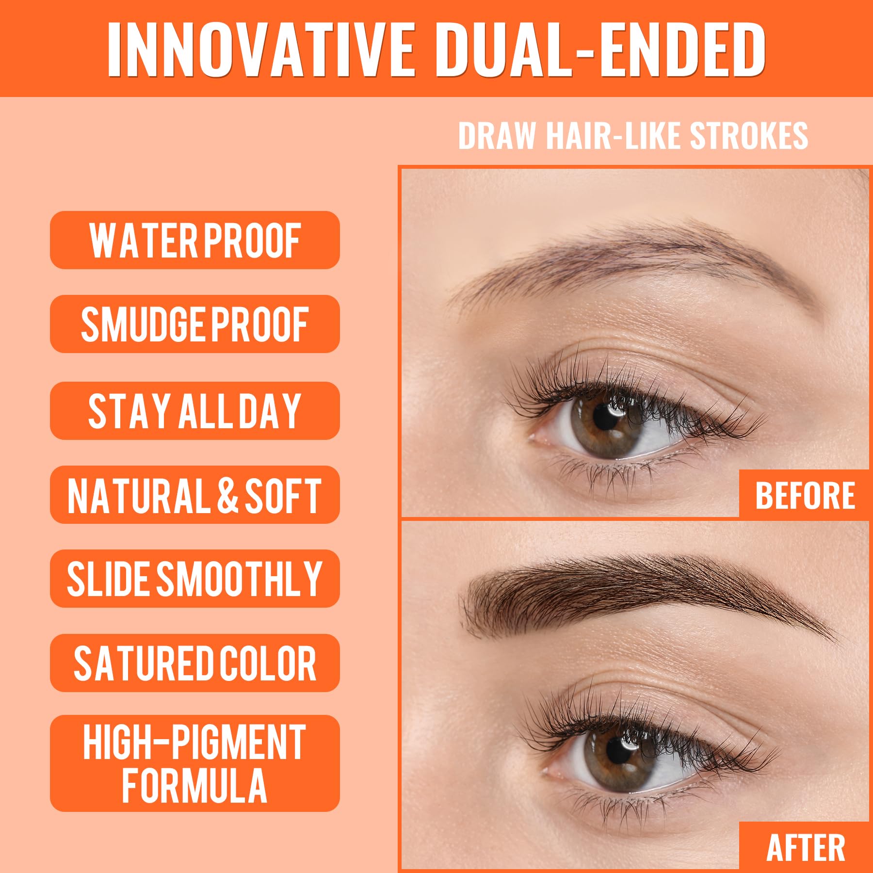 iMethod Eyebrow Pen eyeliner end lets you line eyes with one tool