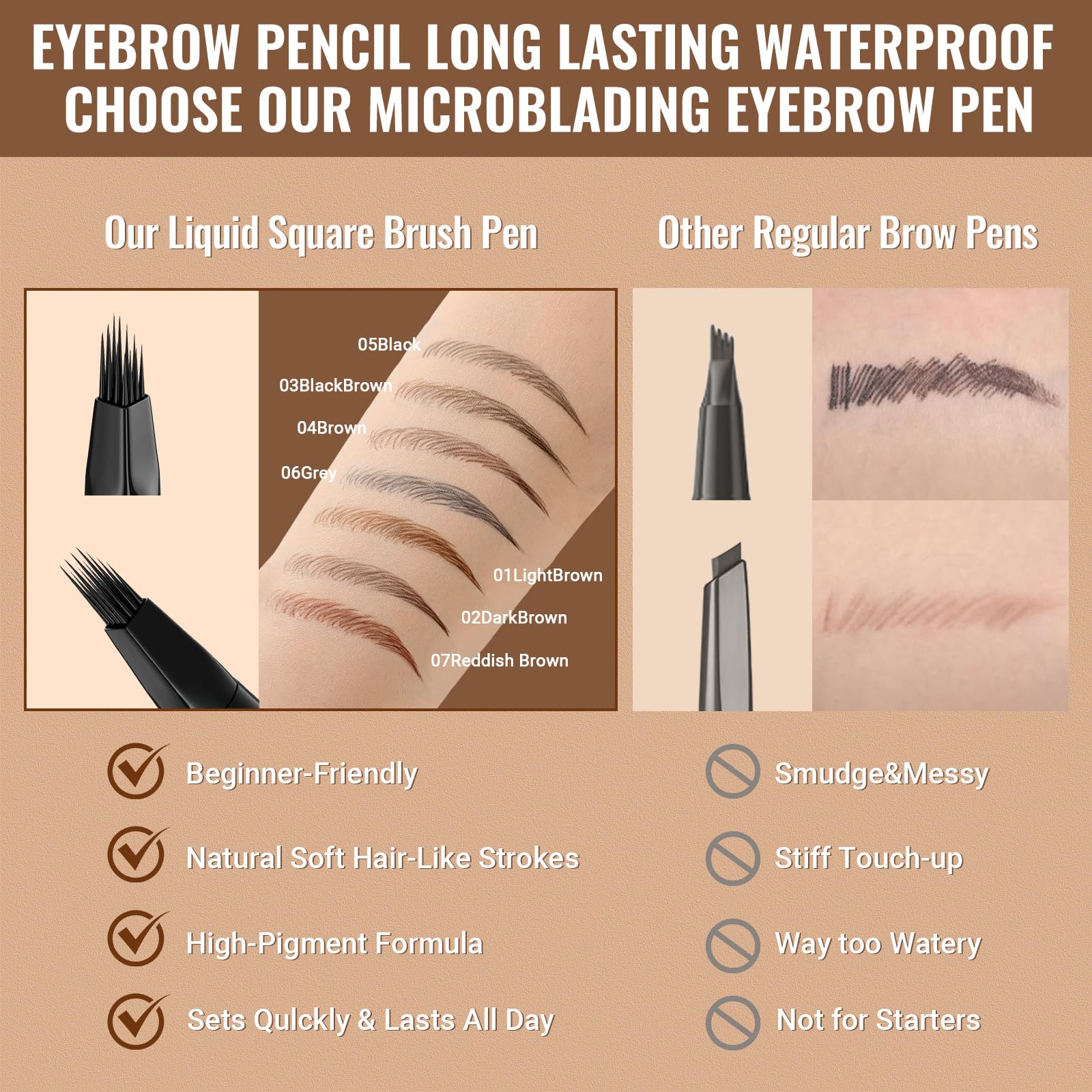iMethod Eyebrow Pen hair-like tip mimics natural brow growth.