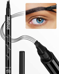 iMethod Eyebrow Pen micro-fork tip close-up showing precise hair-like strokes