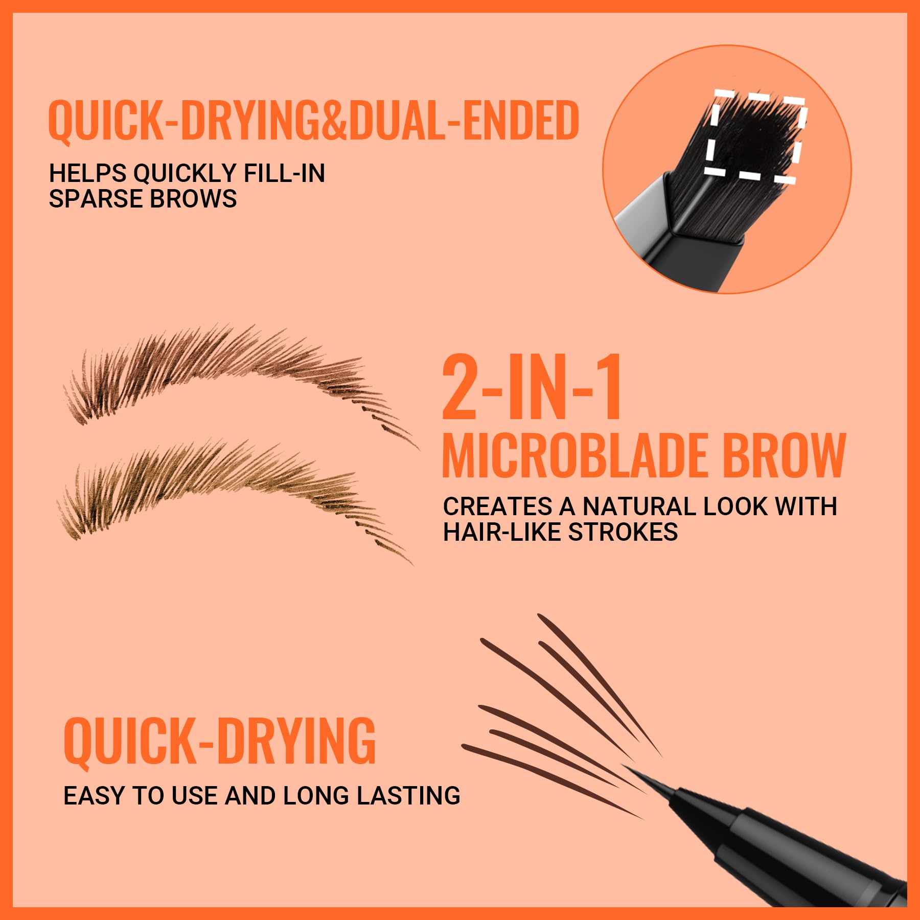 iMethod Eyebrow Pen naturally defines brows with hair-like strokes for a fuller look