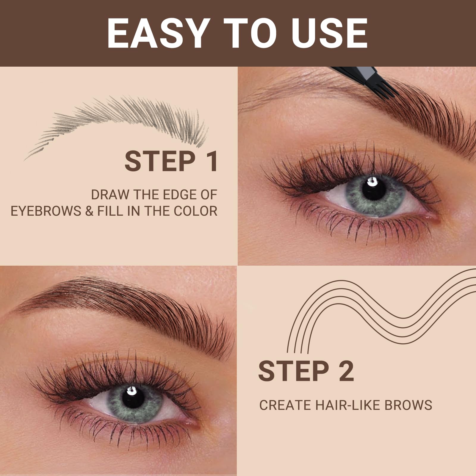 iMethod eyebrow pen travel compact highlights easy carry for on-the-go brows