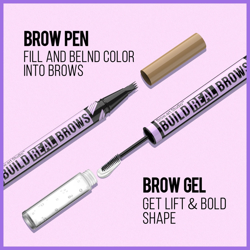 iMethod Eyebrow Pencil in Light Brown swatch on skin.