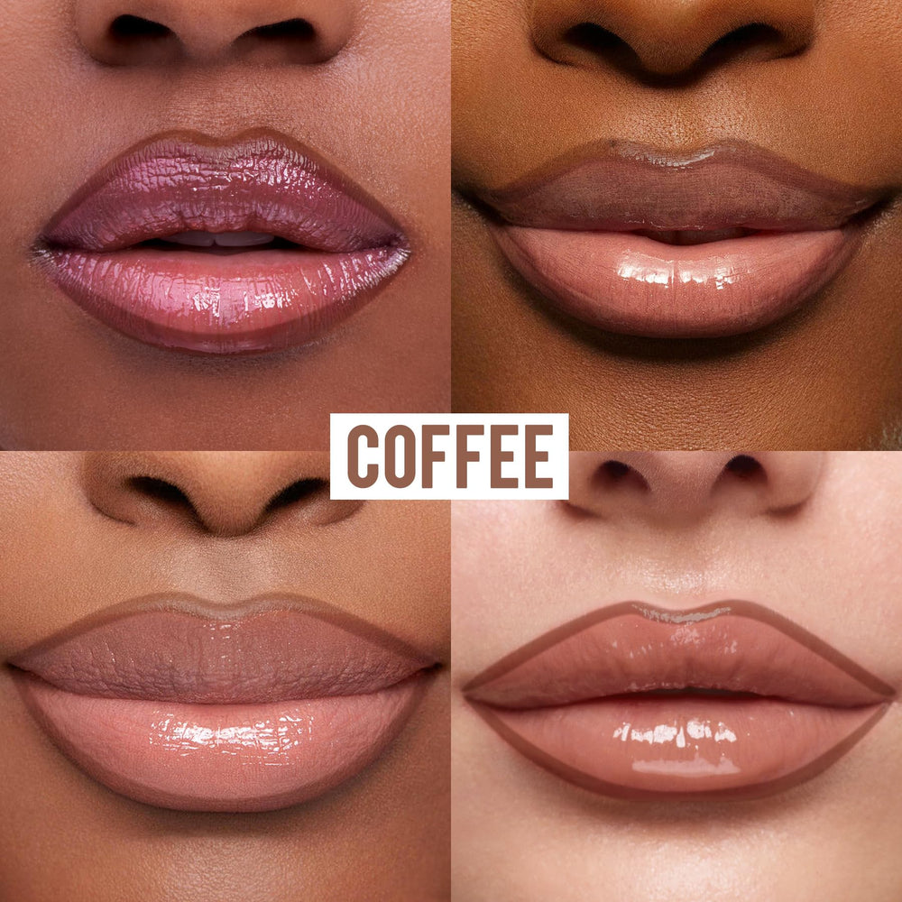 iMethod Lip Stain coffee swatches show natural color suitable for many tones