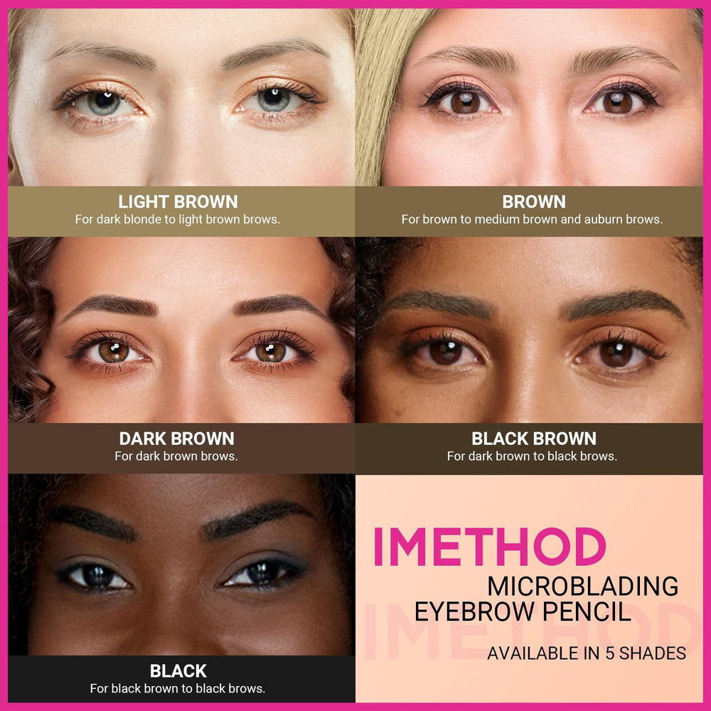 iMethod Microblading Eyebrow Pencil brown shade complements warm undertones
