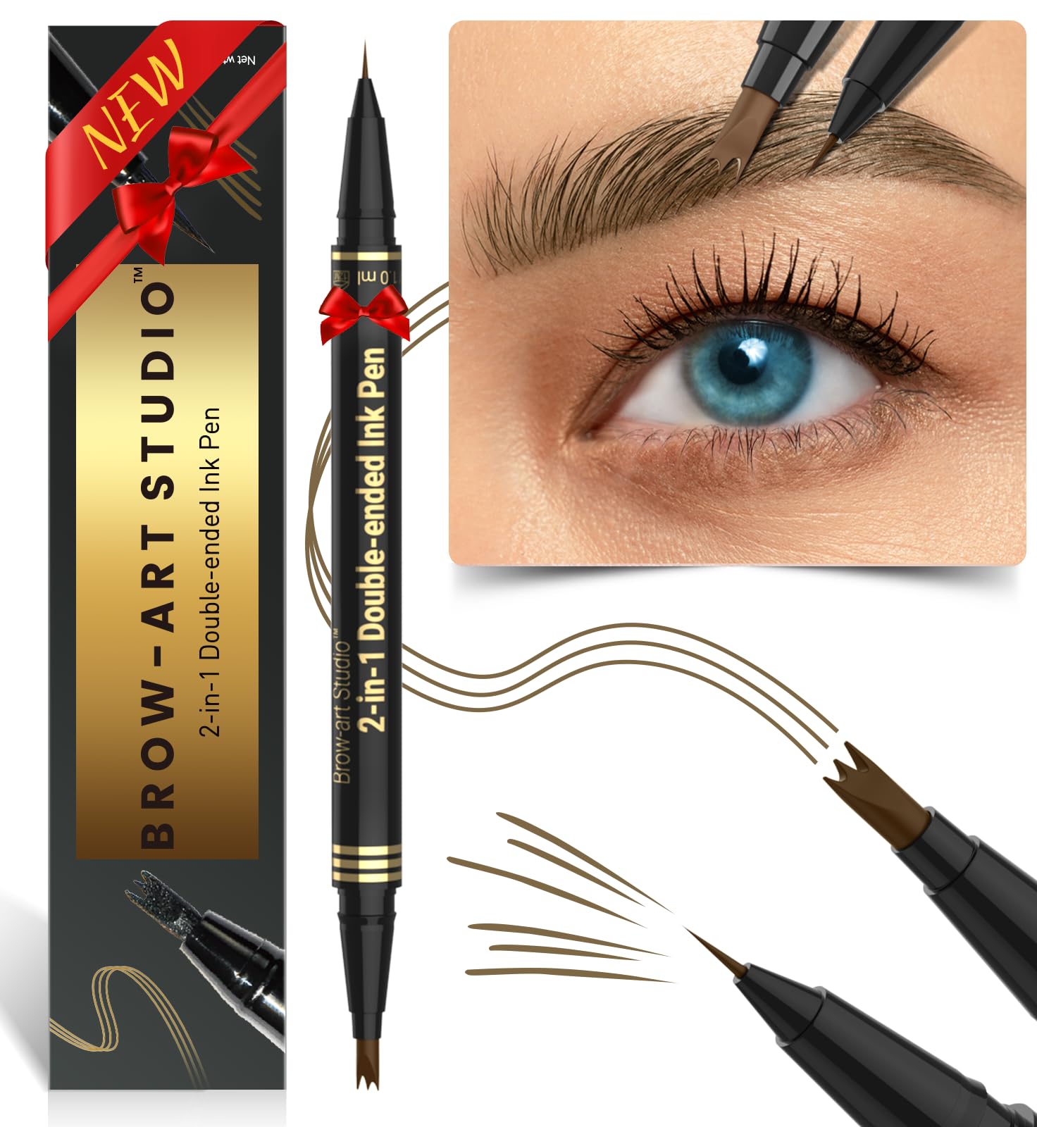iMethod Microblading Eyebrow Pencil dual-ended design for precise hair-like strokes and filling
