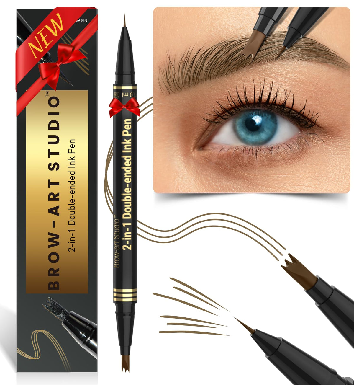 iMethod Microblading Eyebrow Pencil dual-ended design for precise hair-like strokes and filling