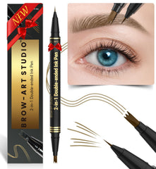iMethod eyebrow pencil side view highlights the dual-ended design for daily brows.