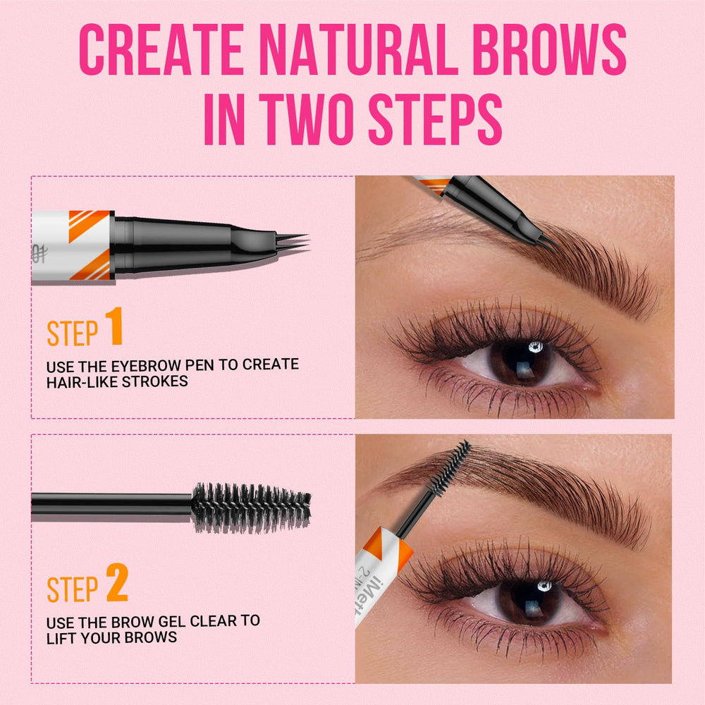 iMethod smudge-proof formula keeps brows intact through rain or sweat.