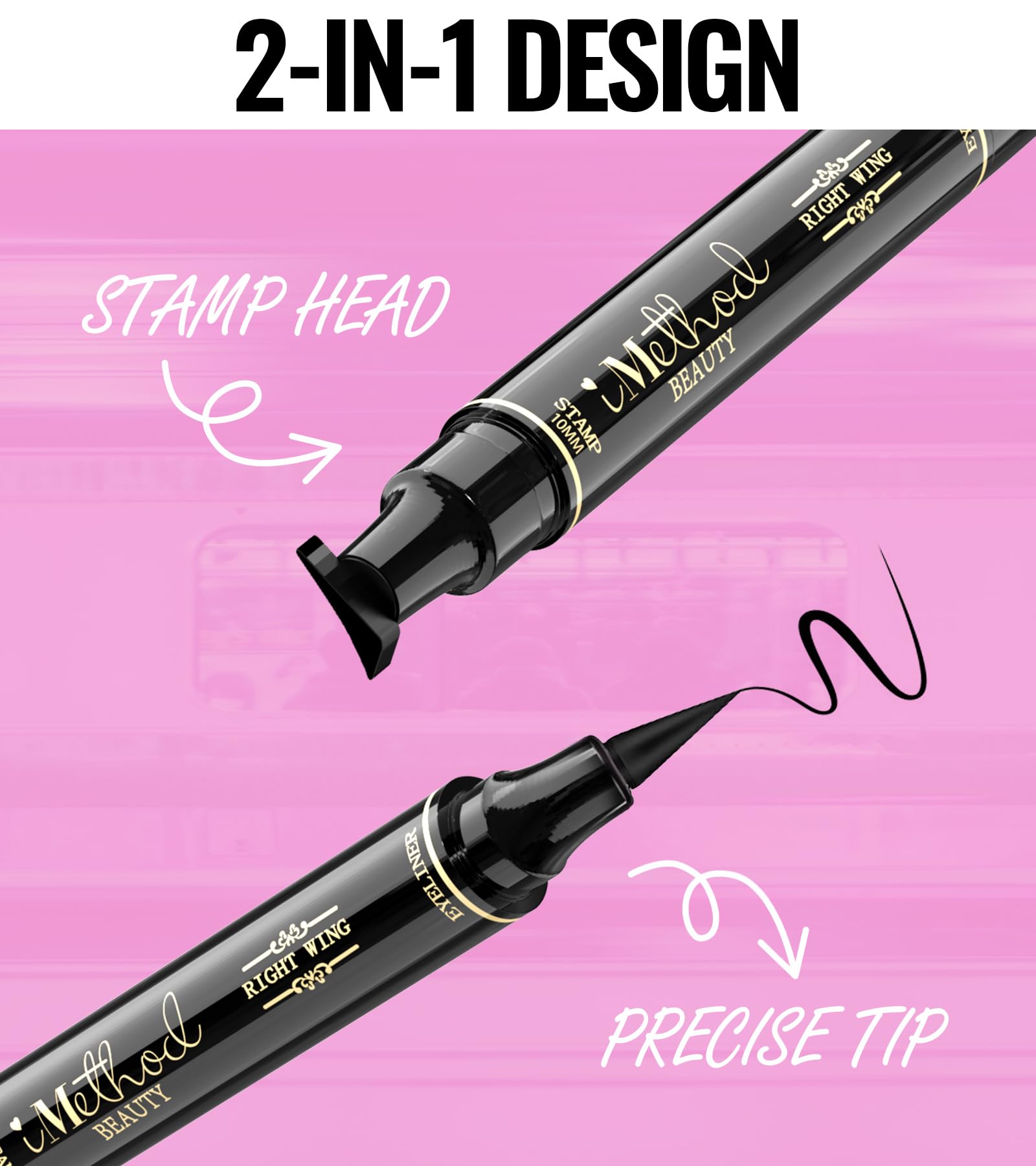 iMethod Winged Eyeliner Stamp and liner combining stamp and precise line
