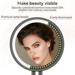 IMIKONA travel mirror 3000mAh battery enables cordless makeup anywhere