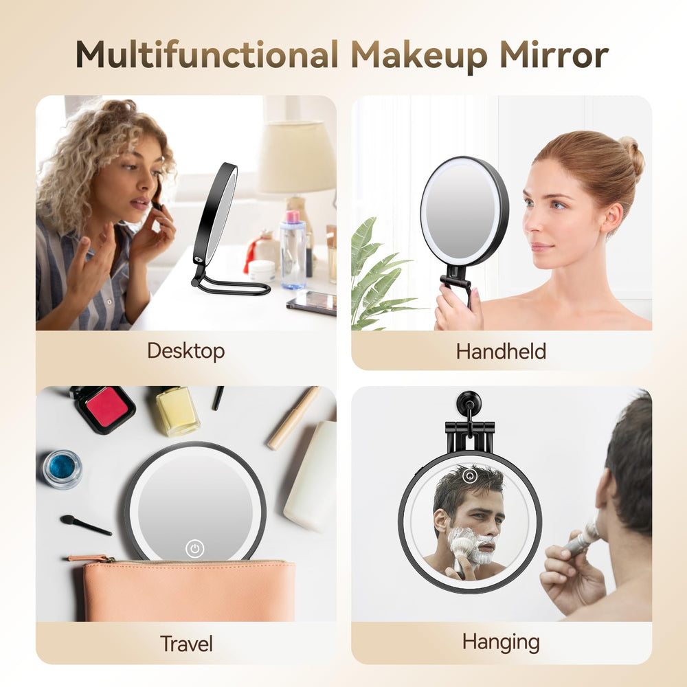 IMIKONA travel mirror portable design suits travel and vanity setups