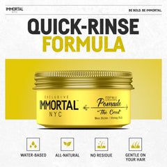 Immortal NYC Creed pomade styling demo for retro and modern looks.