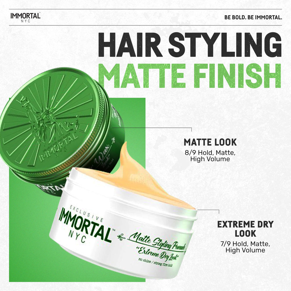 Immortal NYC water-based removal leaves hair easy to wash.