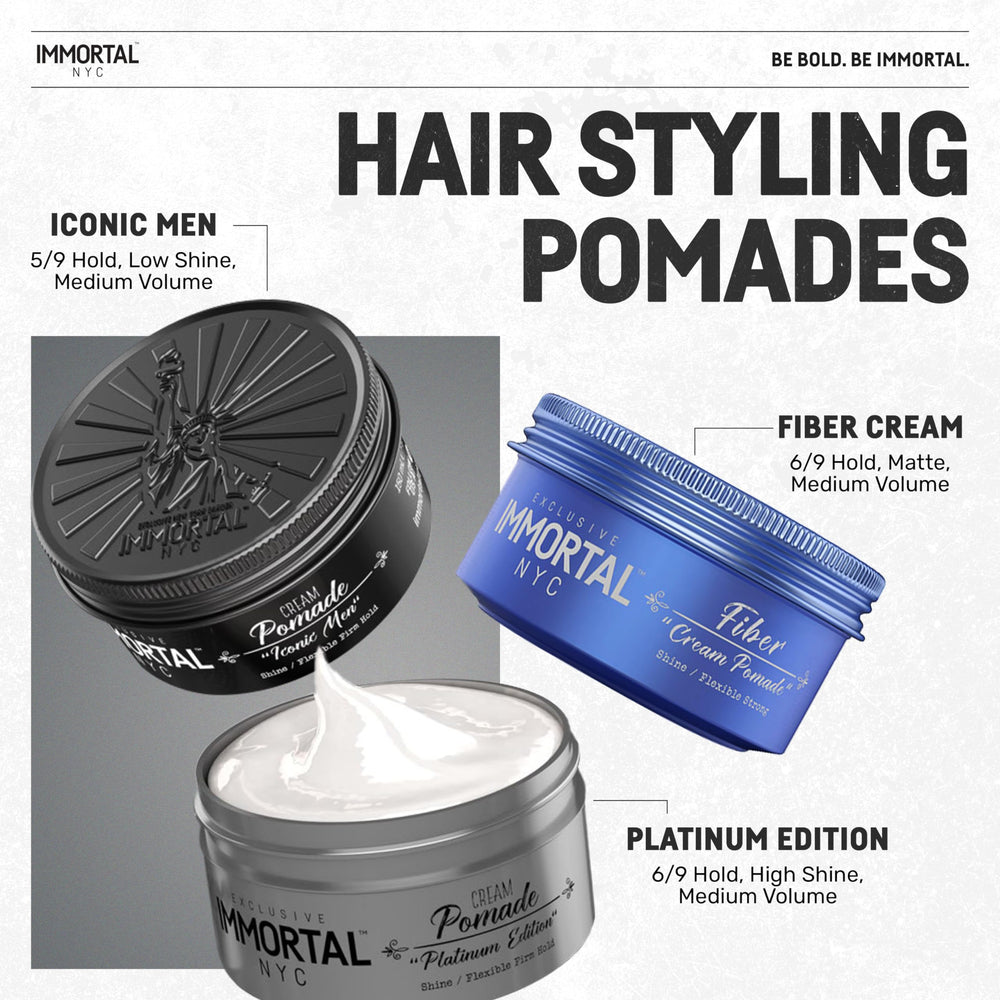 Immortal NYC Iconic Man Cream Pomade in workout setting staying put.
