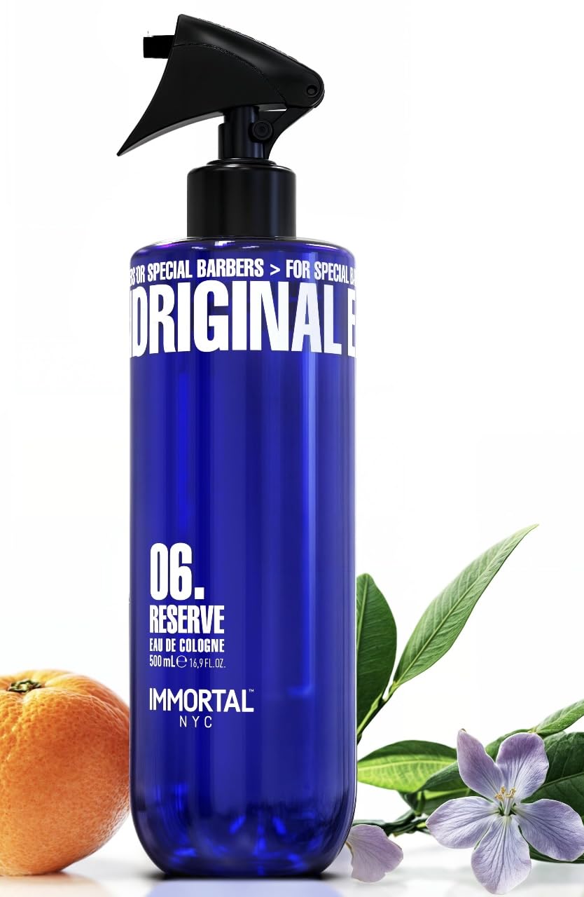 Immortal NYC Reserve 06 bottle front, refined grooming routine after shaving.