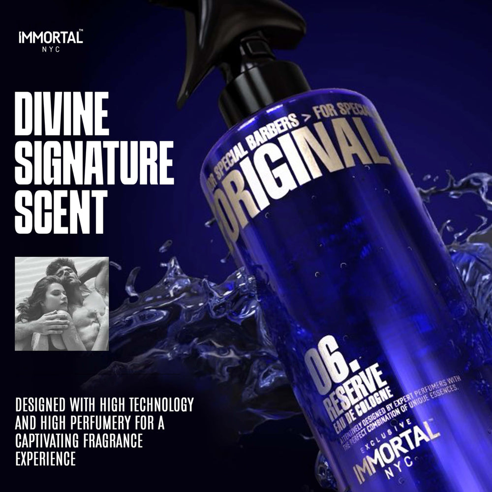 Immortal NYC Reserve 06 spray action demonstrating easy application.