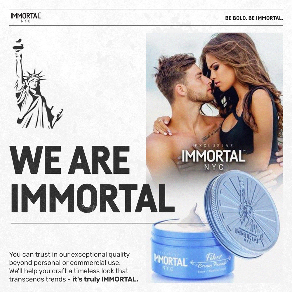 Immortal NYC Fiber Cream Pomade after wash leaves clean hair feeling