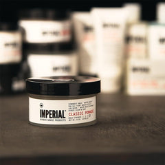 Imperial Classic Pomade on dry hair delivers maximum hold and volume