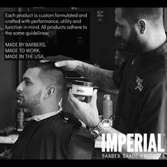 Imperial Classic Pomade applied to damp hair for smooth distribution