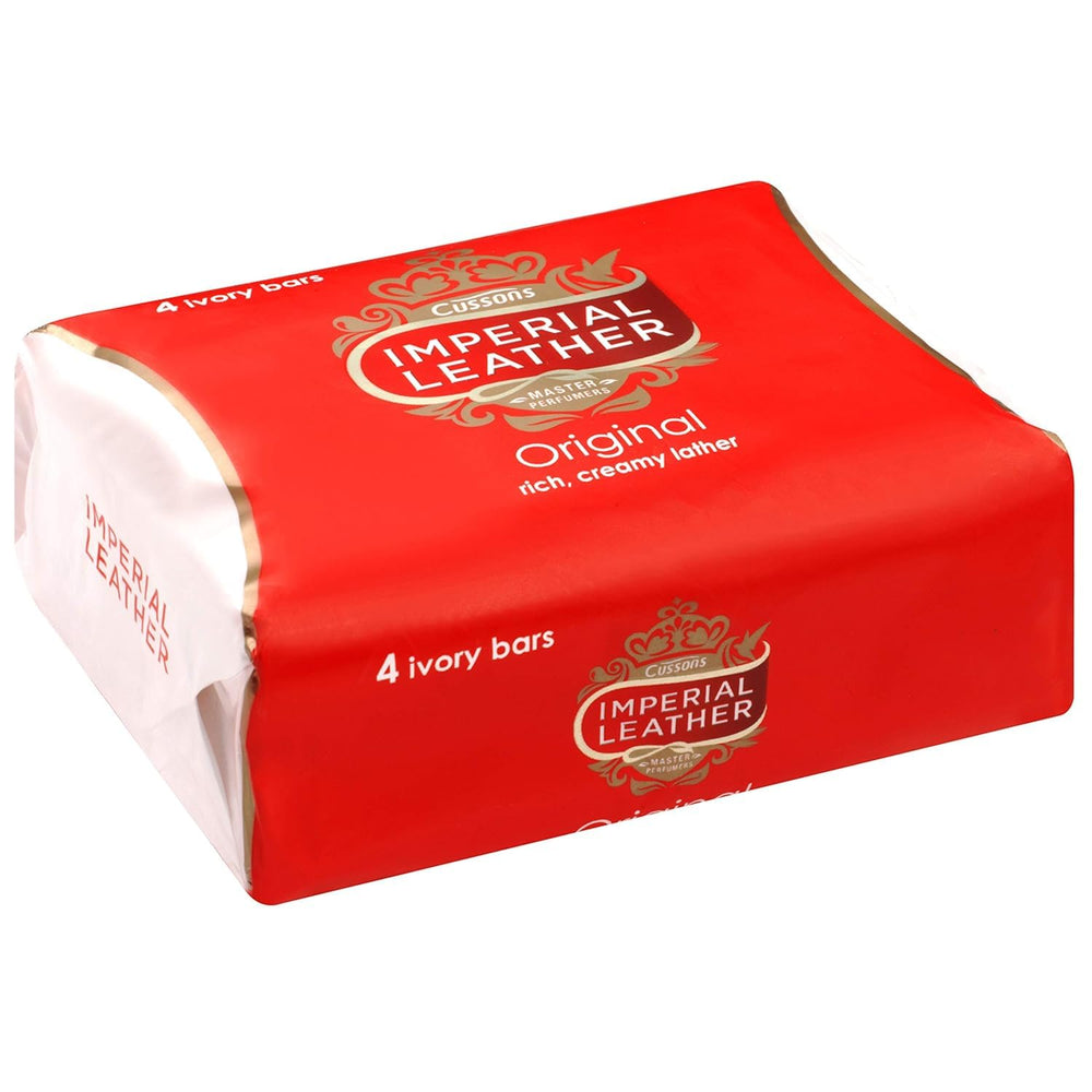 Imperial Leather Original Bar Soap four bars per pack shown for daily grooming value