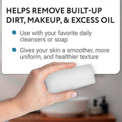 IMPRESA daily skincare routine with exfoliating pad used during cleansing