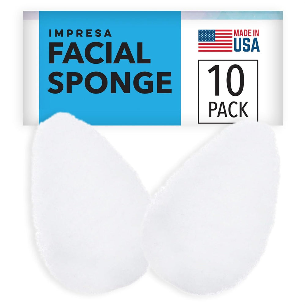 IMPRESA exfoliating pads prepping skin before makeup application.