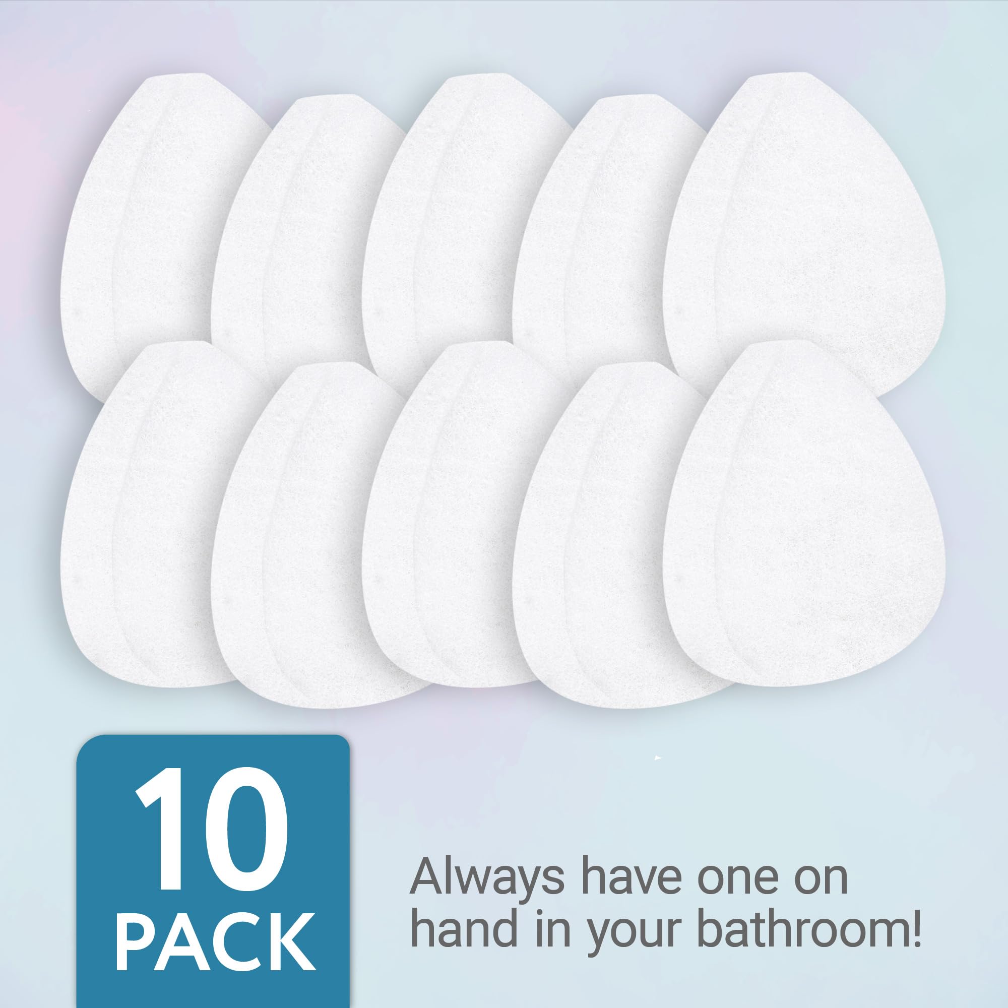 IMPRESA ten-pack exfoliating scrubs ready for long-lasting use