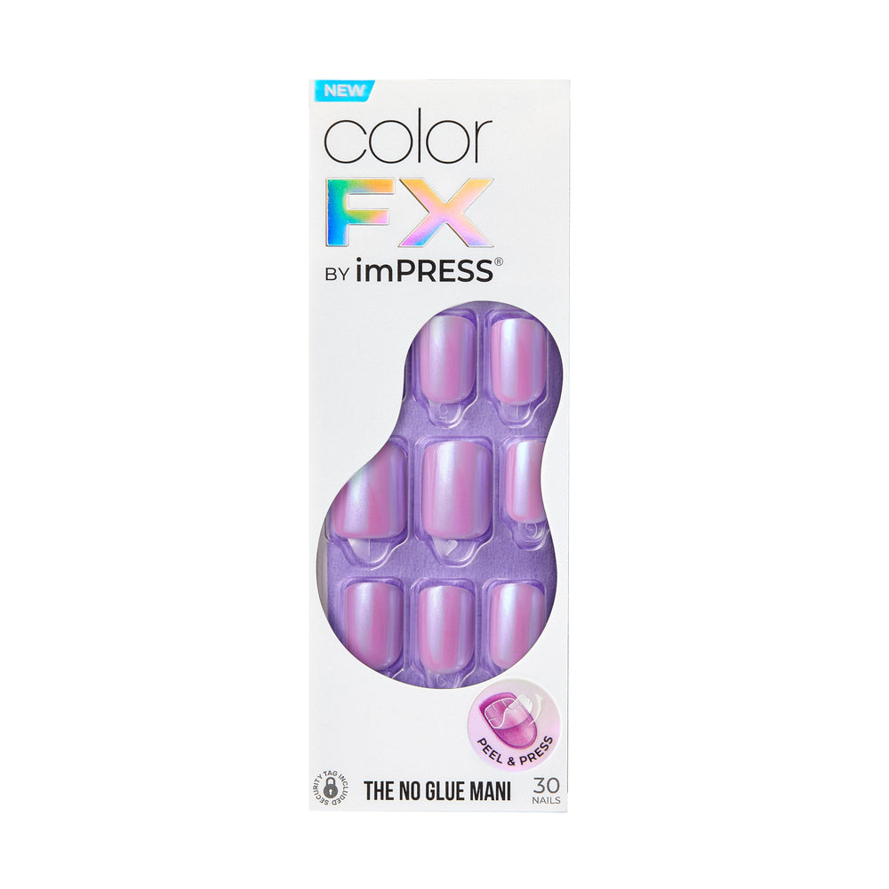 imPRESS chrome-effect swatch shows high-gloss look