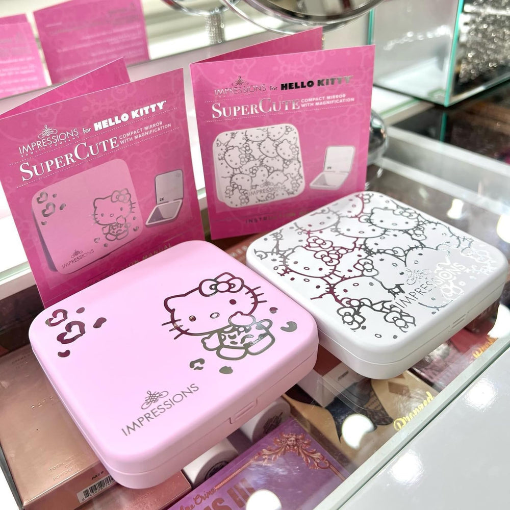 Impressions Vanity Hello Kitty Supercute compact mirror portable design ideal for travel