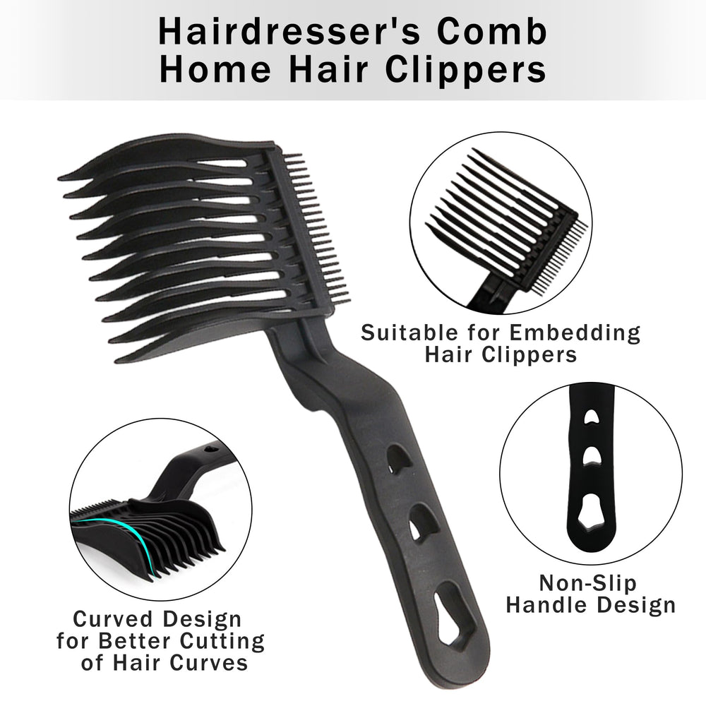 Iemtic Blend Friend Fade Comb hand-hold demonstrates ergonomic grip for precise trimming.
